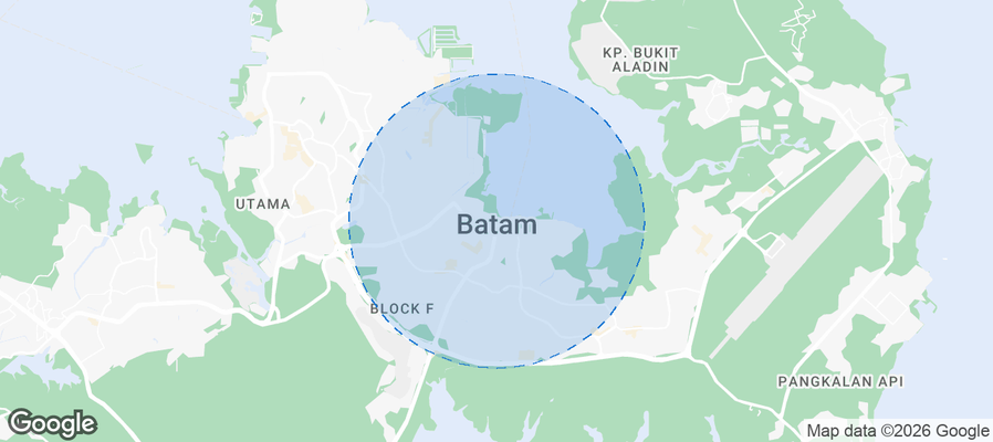 Batam Kota Airbnb map